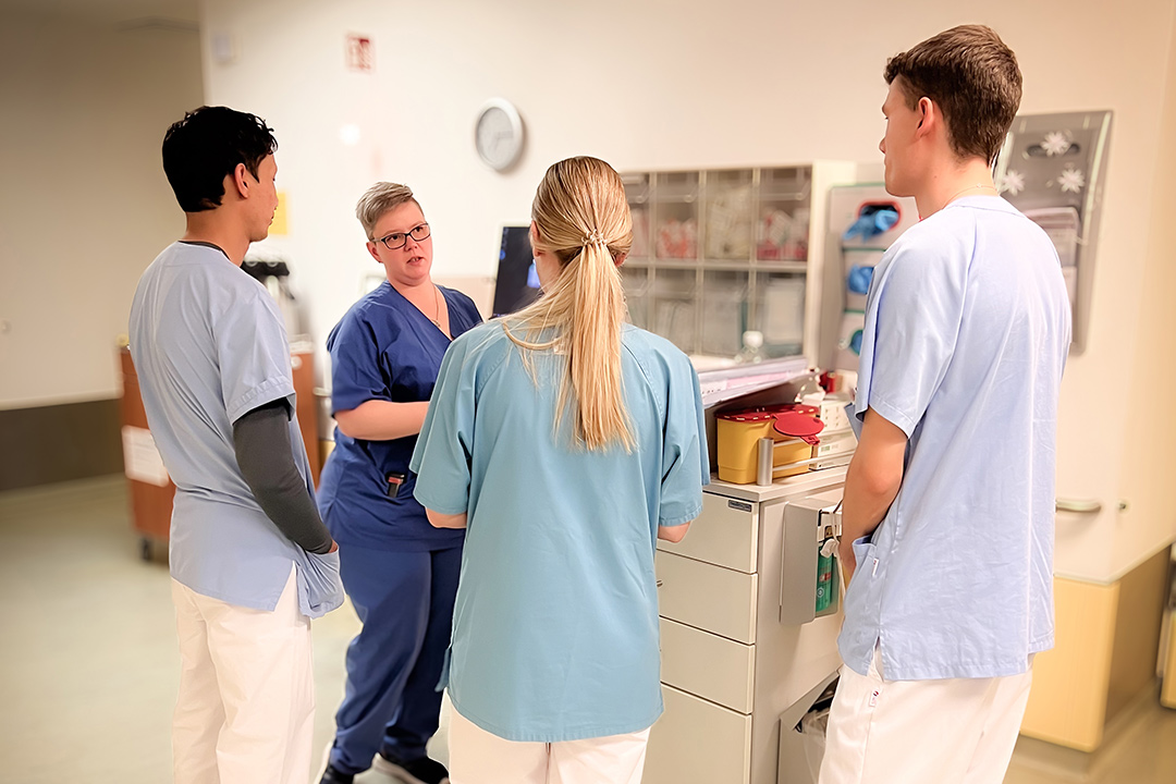 Pflegeschüler und Praxisanleiter